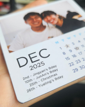 Load image into Gallery viewer, 2025 Customized Calendar